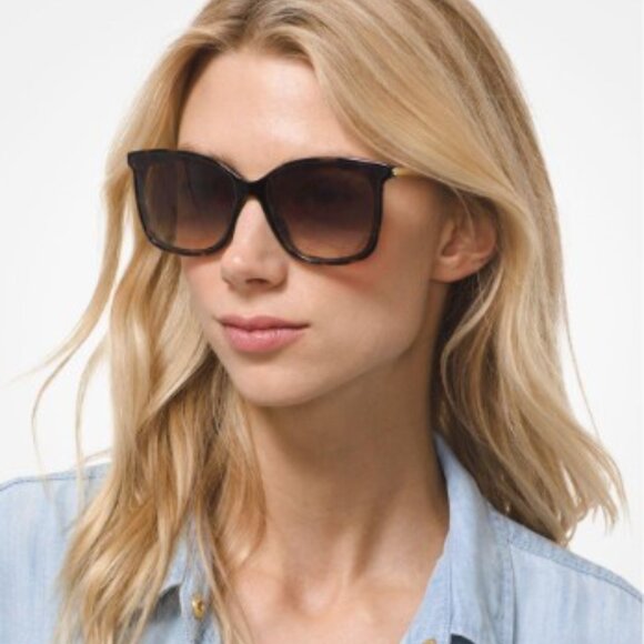 Michael Kors MK2079U 31756F Square Sunglasses - Pink/Gold/Rose Gold - Picture 3 of 12